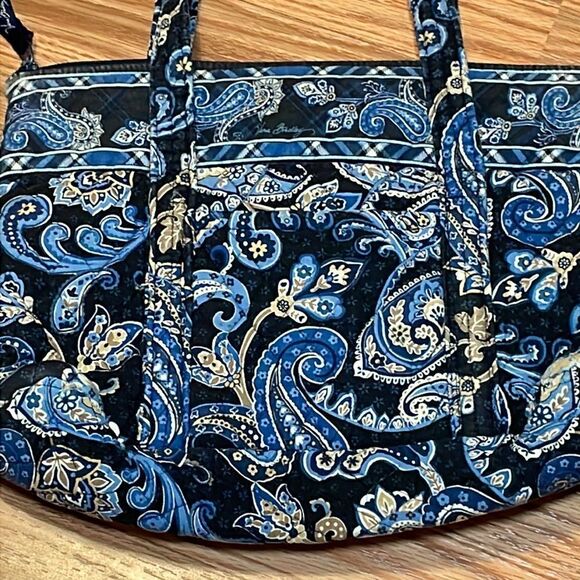 Very Bradley Shoulder Tote Bag, Blue - Picture 2 of 8